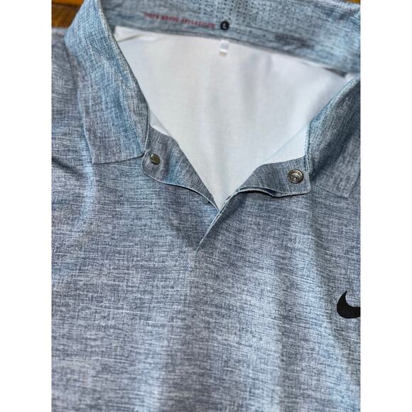 Mens Nike Tiger Woods Collection Gray Sea Green Stripe Southern Highlands Size L - Picture 8 of 9